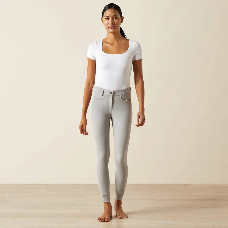 Ariat Womens Tri Factor NT Knee Patch Breech - Show Grey-2