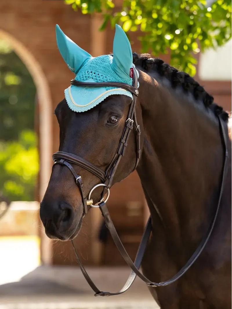 LeMieux Classic Fly Hood - Lagoon-1