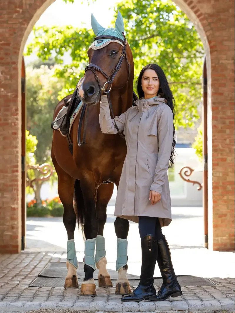 LeMieux Grace Long Rain Jacket Pecan-2