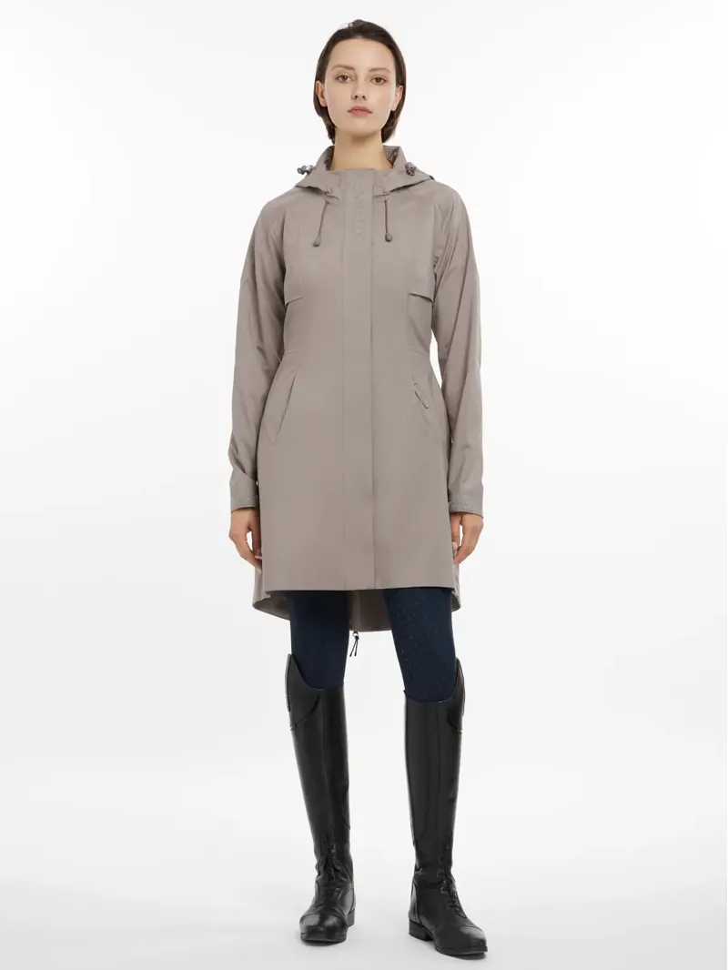 LeMieux Grace Long Rain Jacket Pecan-3