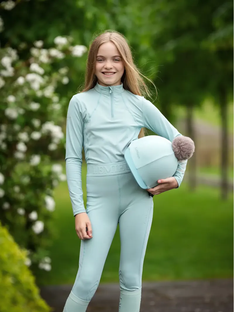 LeMieux Young Rider Base Layer - Aqua-2