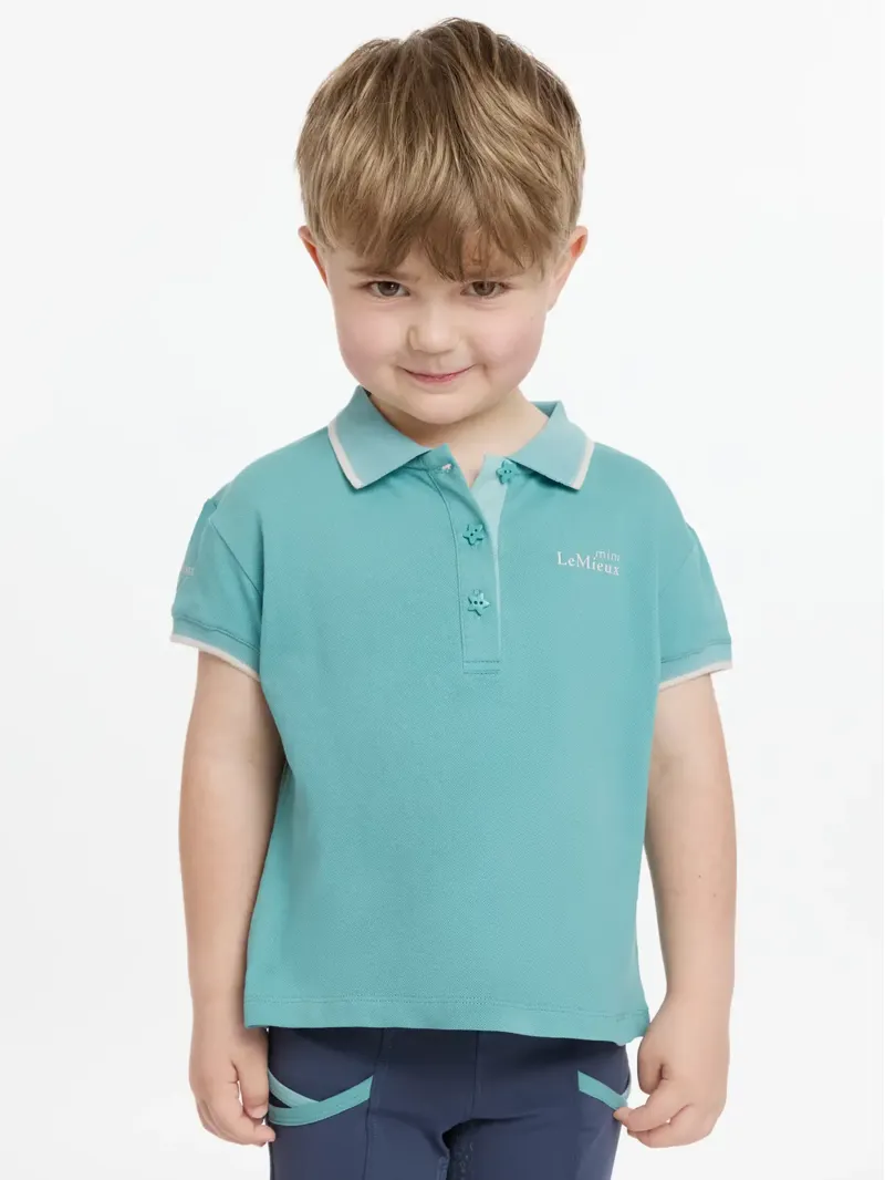 LeMieux Mini Polo Shirt - Lagoon