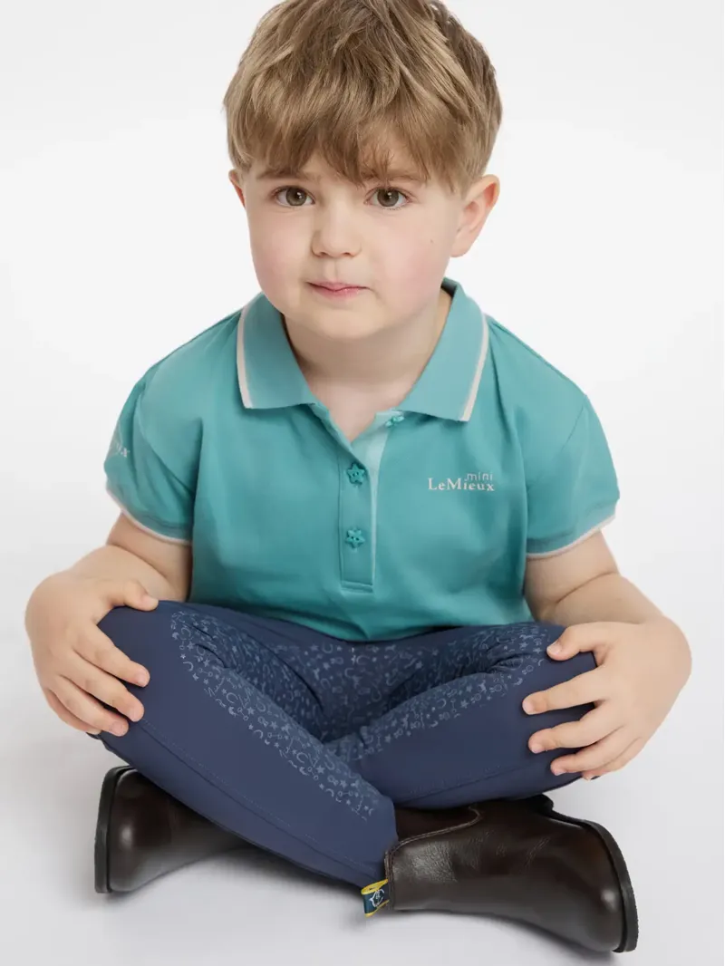 LeMieux Mini Polo Shirt - Lagoon-5