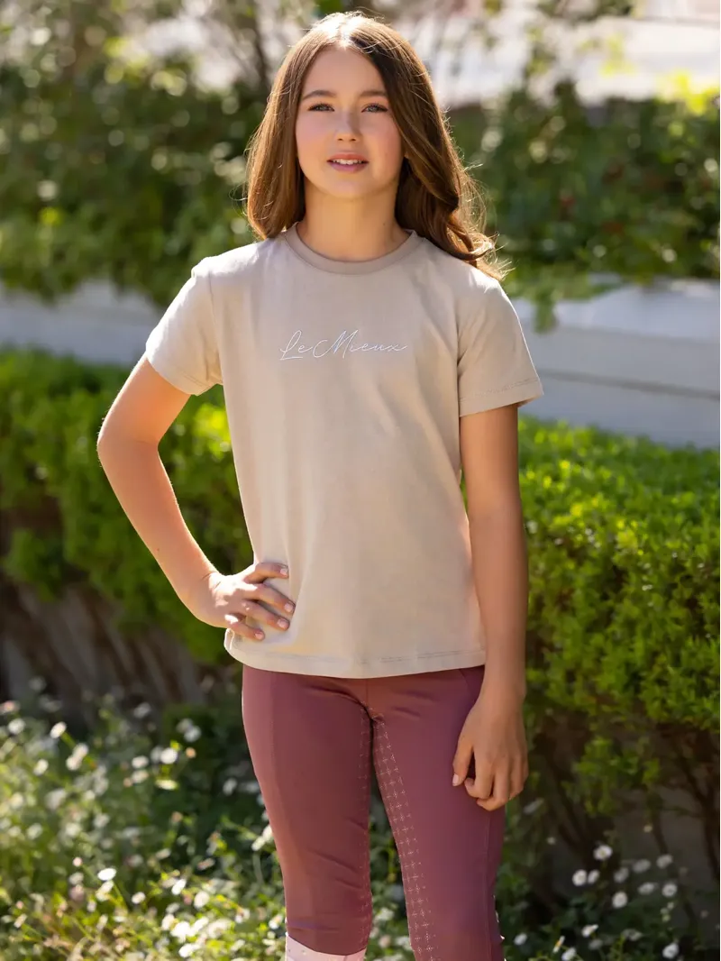 LeMieux Young Rider Arianna T-Shirt - Almond-2