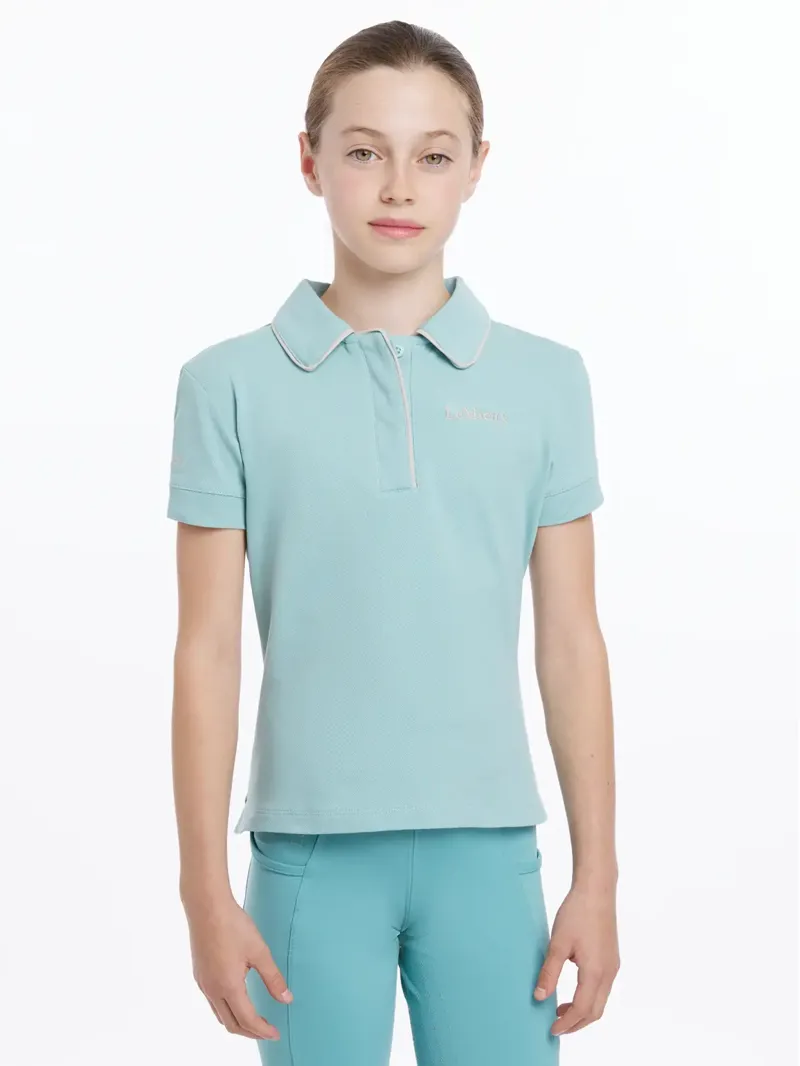 LeMieux Young Rider Polo Shirt - Aqua