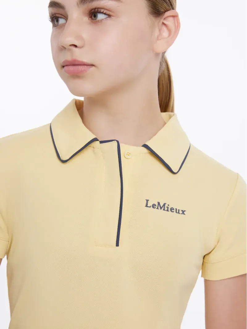 LeMieux Young Rider Polo Shirt - Mimosa-2