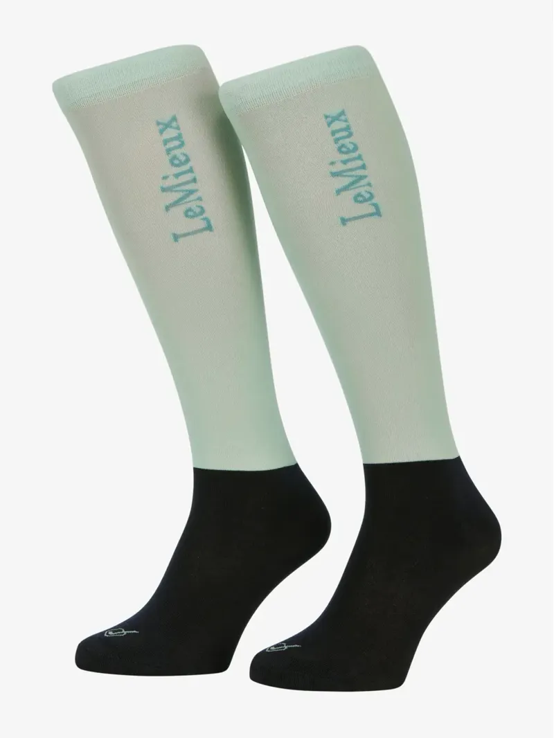 LeMieux Competition Socks 2 Pack Aqua