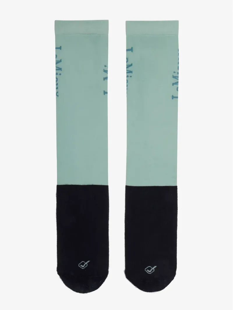 LeMieux Competition Socks 2 Pack Aqua-1