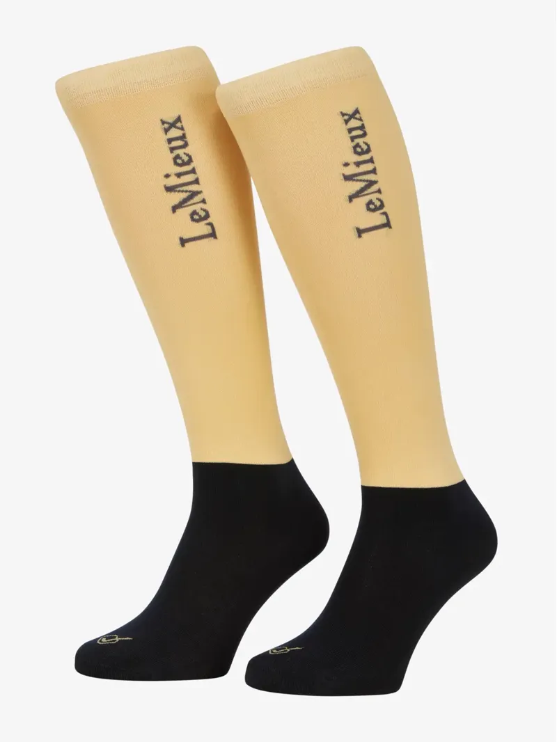 LeMieux Competition Socks 2 Pack Mimosa