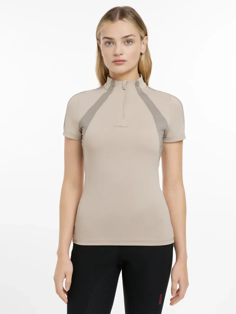 LeMieux Maria Mesh Short Sleeve Baselayer - Almond