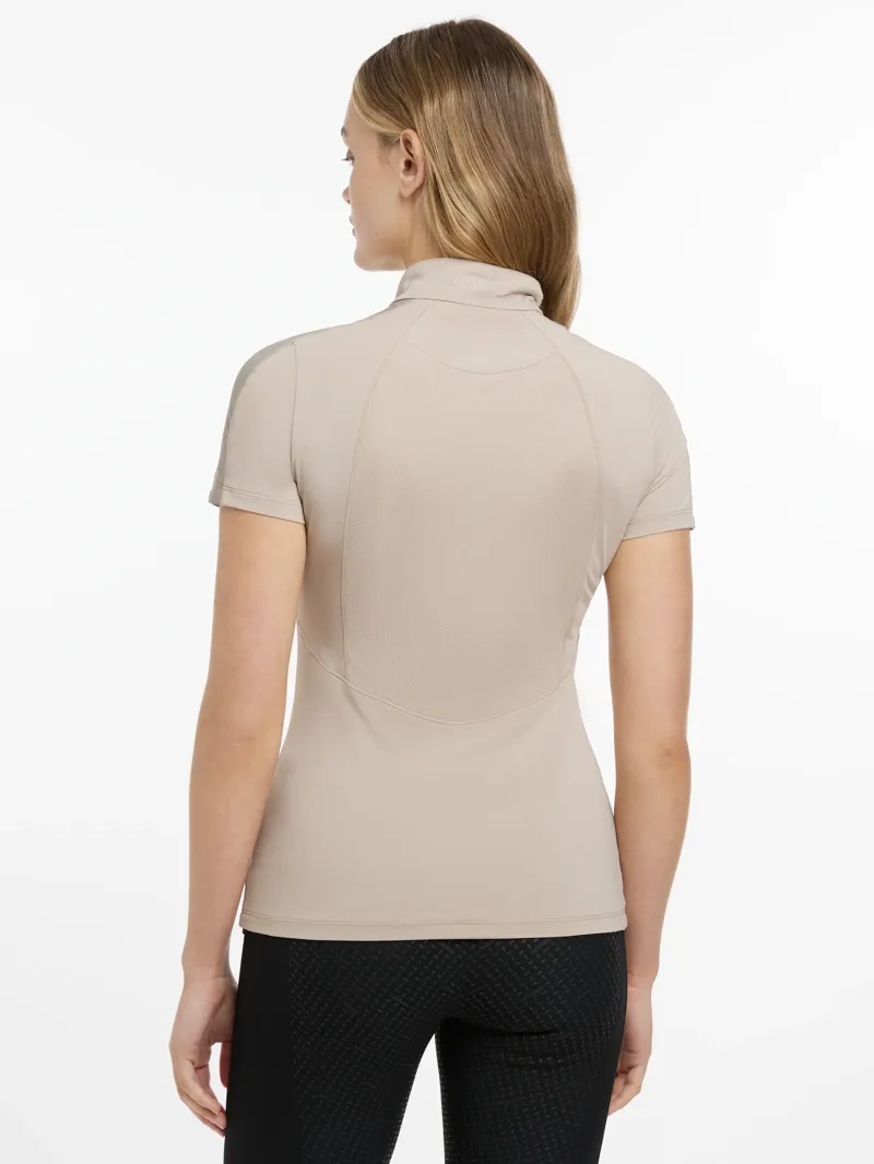 LeMieux Maria Mesh Short Sleeve Baselayer - Almond-1