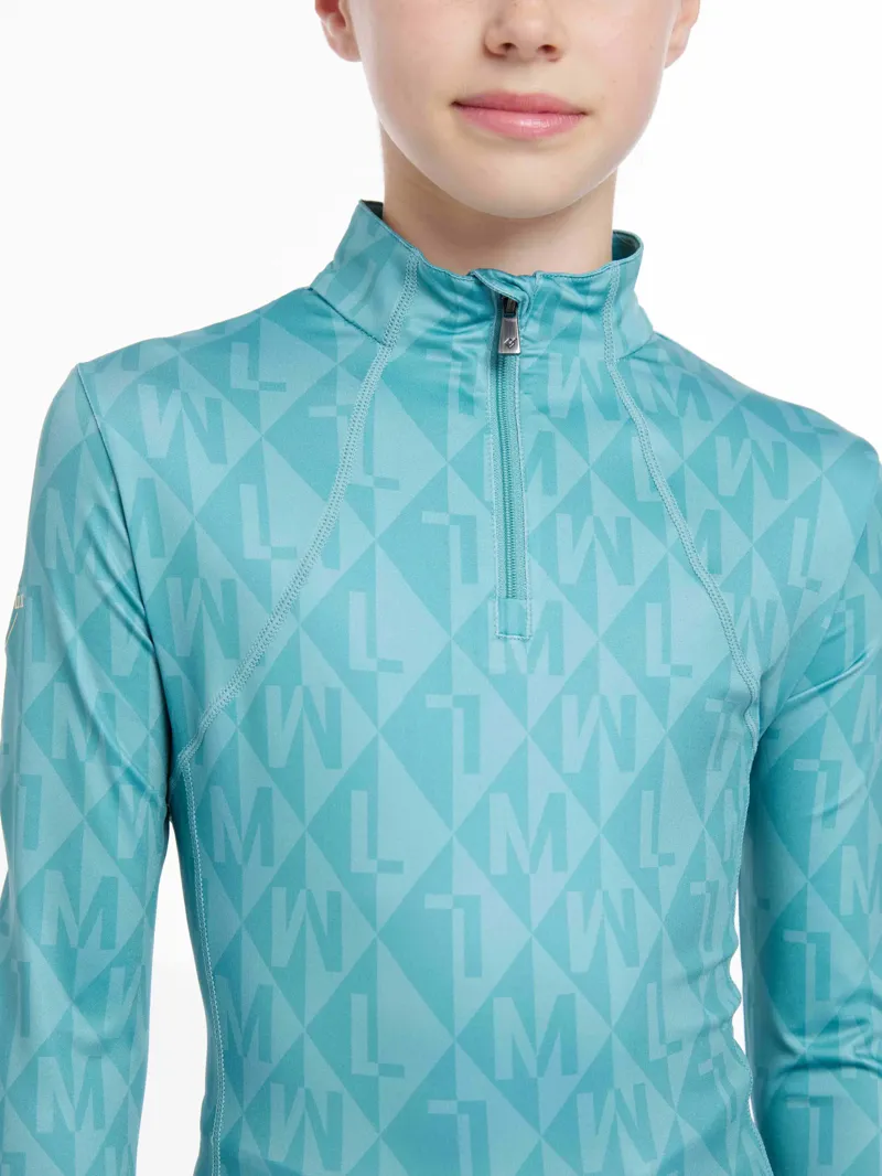LeMieux Young Rider Clea Base Layer - Lagoon-2