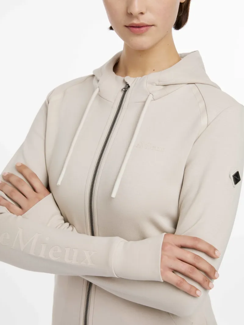 LeMieux Tabi Tech Zip Through Hoodie - Stone-1