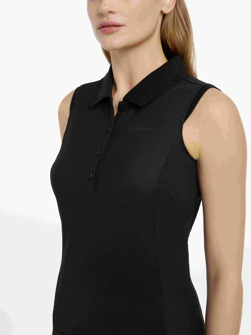 LeMieux Marissa Sleeveless Polo - Black-2