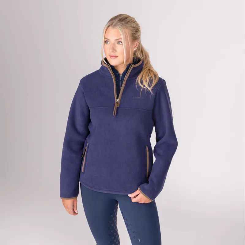 Shires Aubrion Core Half Zip Fleece - Navy
