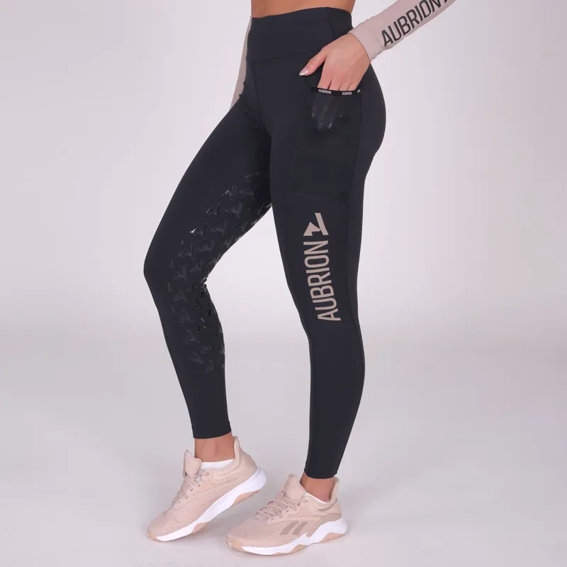 Shires Aubrion Non-Stop Riding Tights - Shadow