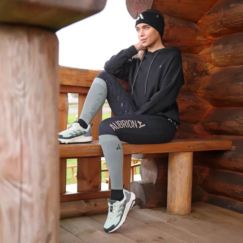 Shires Aubrion Non-Stop Riding Tights - Shadow-3