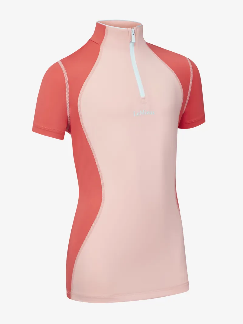 LeMieux Harlow Young Rider Short Sleeve BaseLayer Sugar Pink