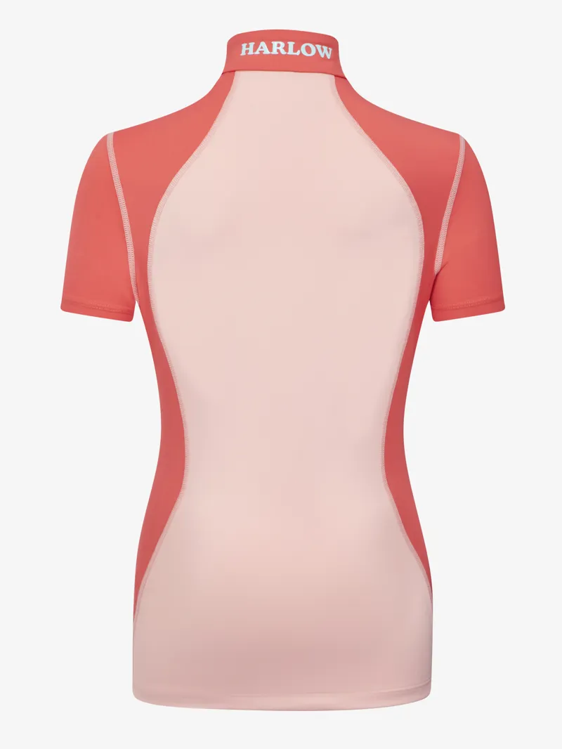 LeMieux Harlow Young Rider Short Sleeve BaseLayer Sugar Pink-2