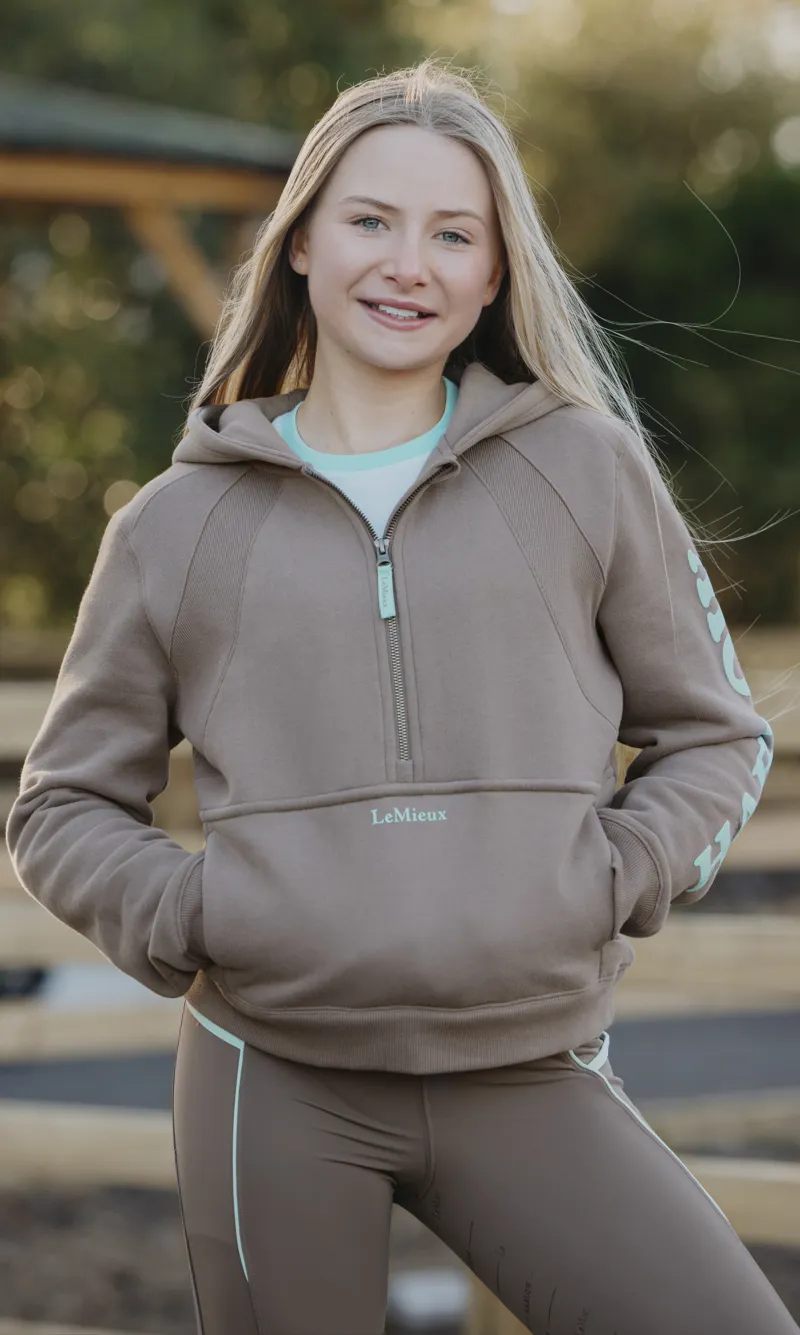 LeMieux Harlow Young Rider Hoodie Walnut-3
