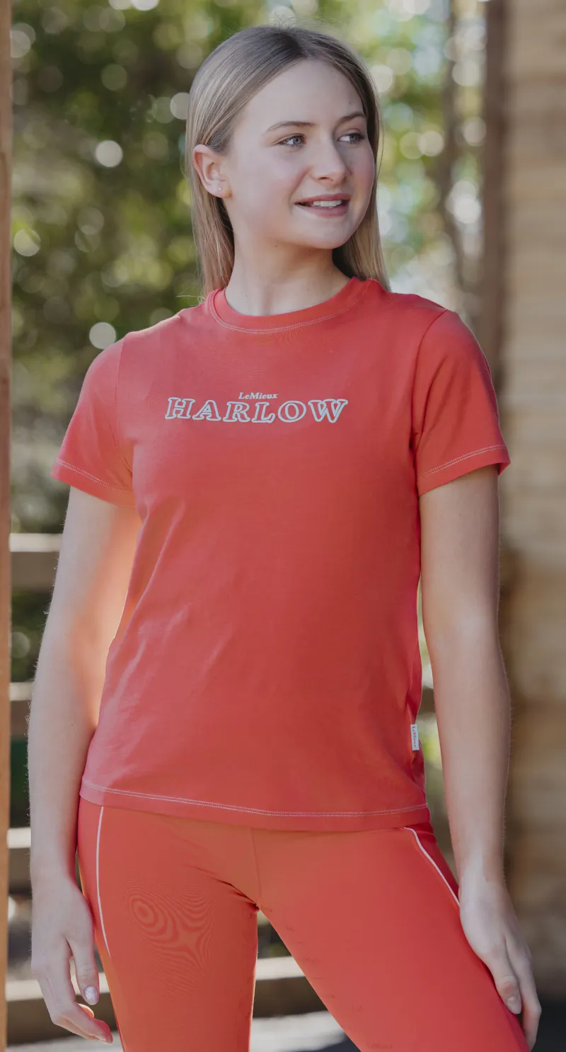 LeMieux Harlow Young Rider Classic Tshirt Coral Crush-3
