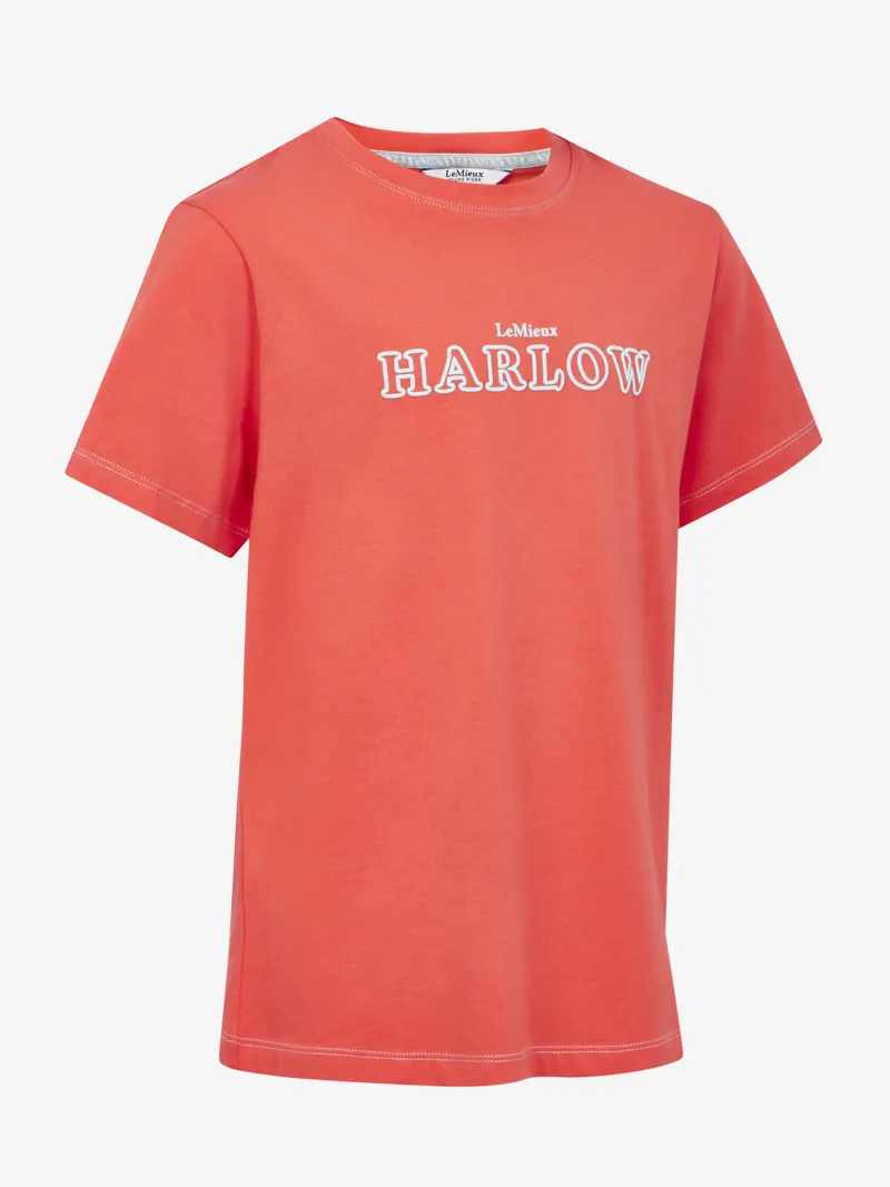 LeMieux Harlow Young Rider Classic Tshirt Coral Crush-1