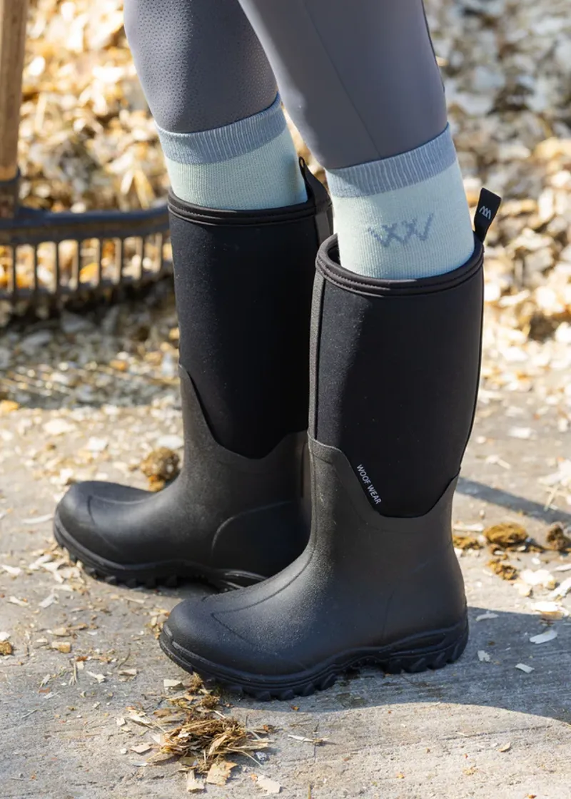 Woof Wear Long Work Boots - Black-1