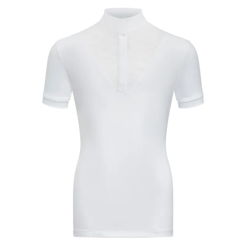 LeMieux Young Rider Eva Short Sleeve Show Shirt - White
