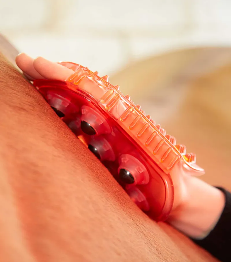 Premier Equine Magnetic Horse Massage Mitt - Amber-1