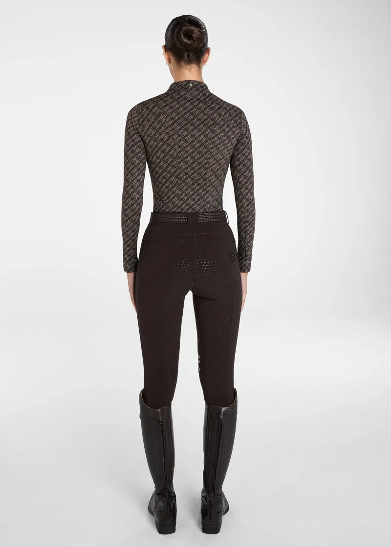 Aztec Diamond Monogram Core Base Layer - Cocoa-6