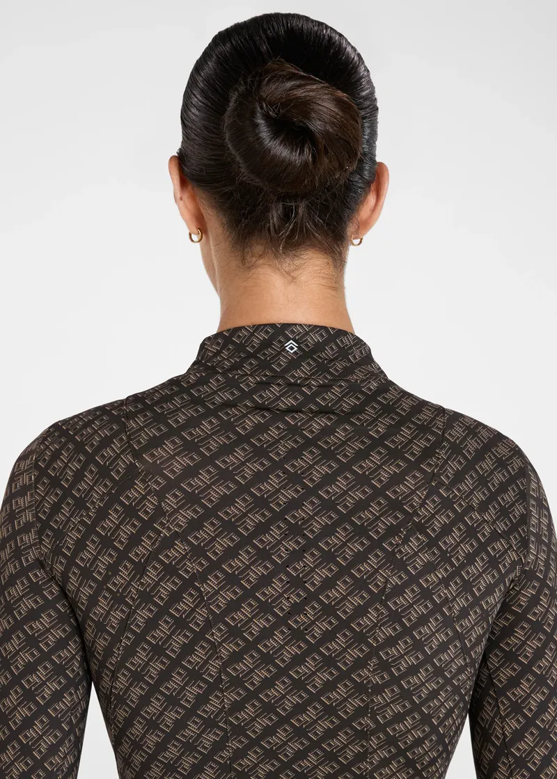 Aztec Diamond Monogram Core Base Layer - Cocoa-5