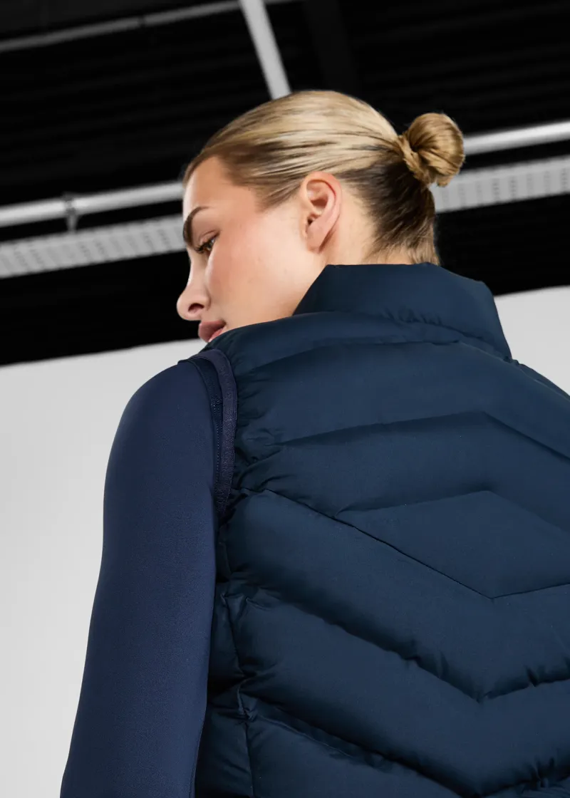 AZTEC DIAMOND LIGHTWEIGHT GILET - NAVY-1