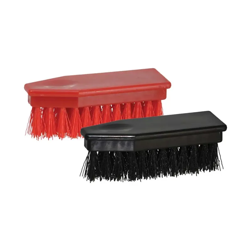 Lincoln Hoof Brush - - Red/Black 11.5 x 4cm