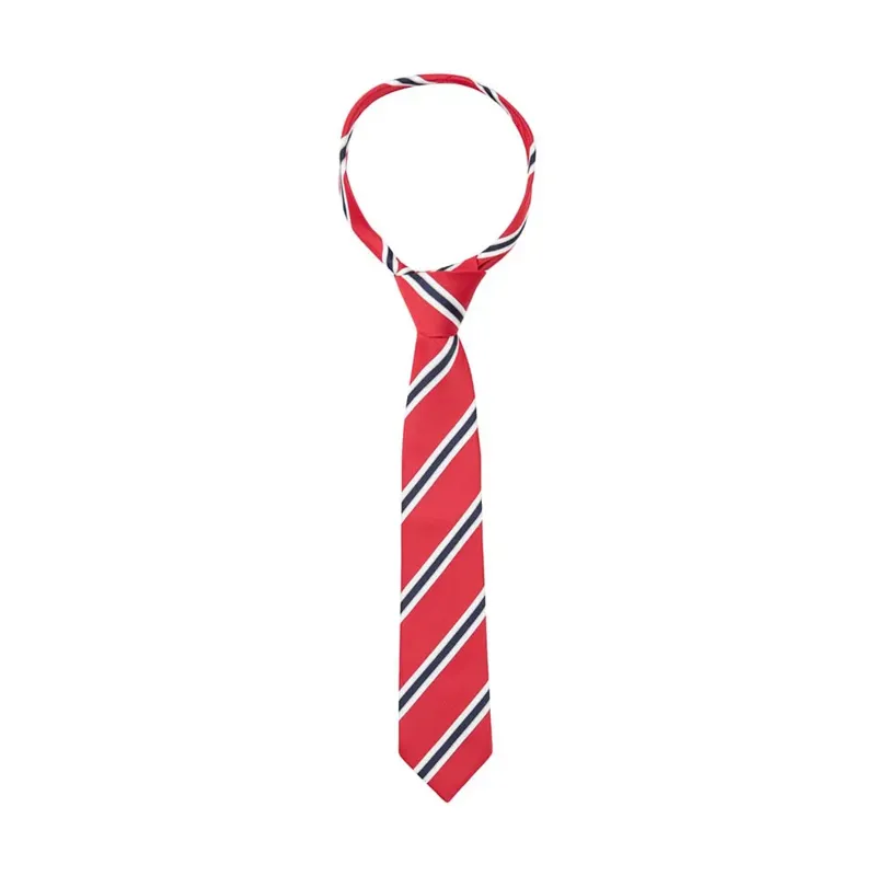 Supreme Products Show Tie - Child Red/Navy Stripe-1