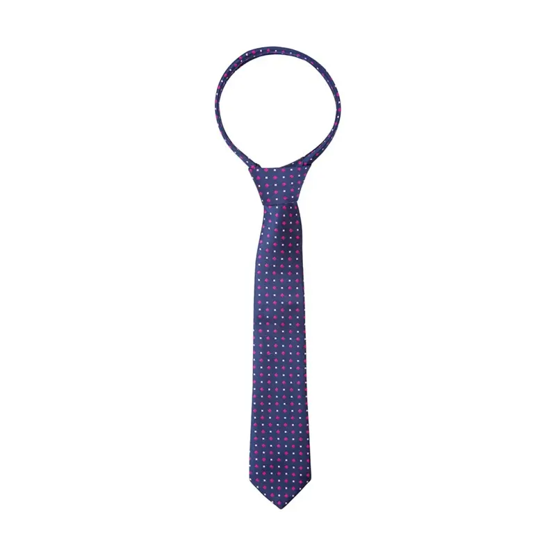 Supreme Products Show Tie - Child Navy/Pink Diamonds-1