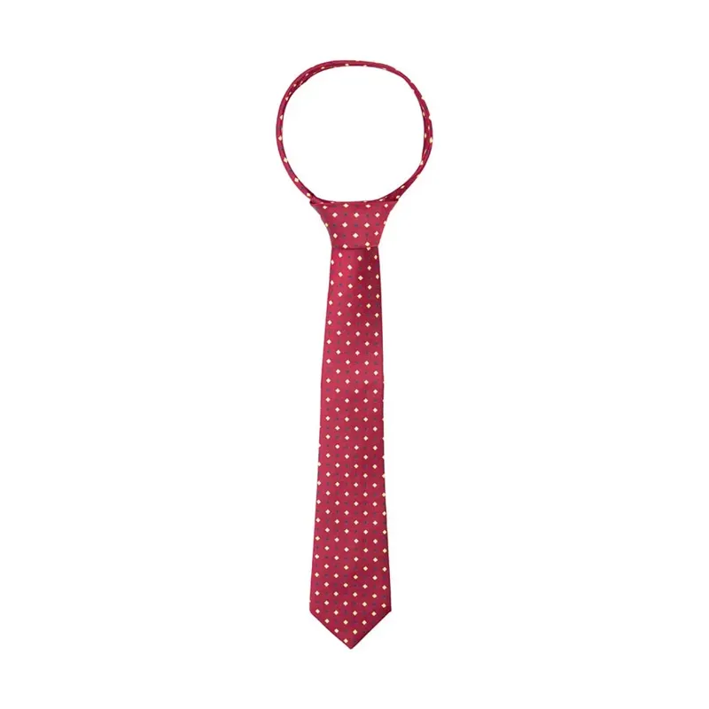 Supreme Products Show Tie - Child Burgundy/Gold Diamonds-1