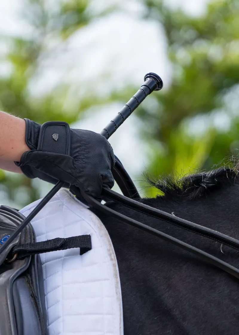 WoofWear Stealth Dressage Whip Black/Black 110cms