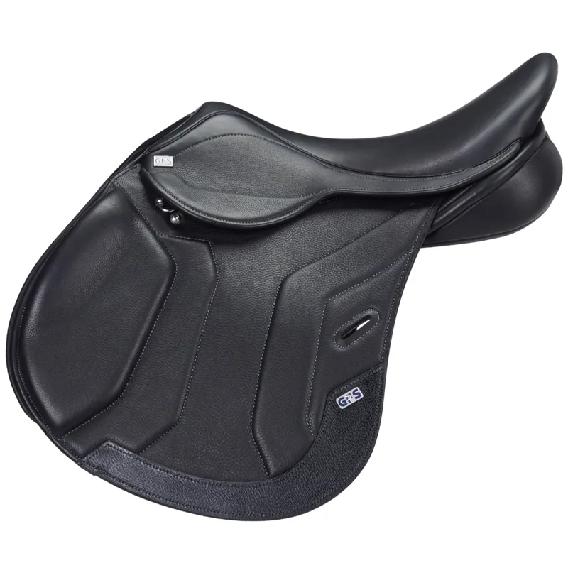 GFS Premier Jump Saddle -Semi Deep Short - Black - 17