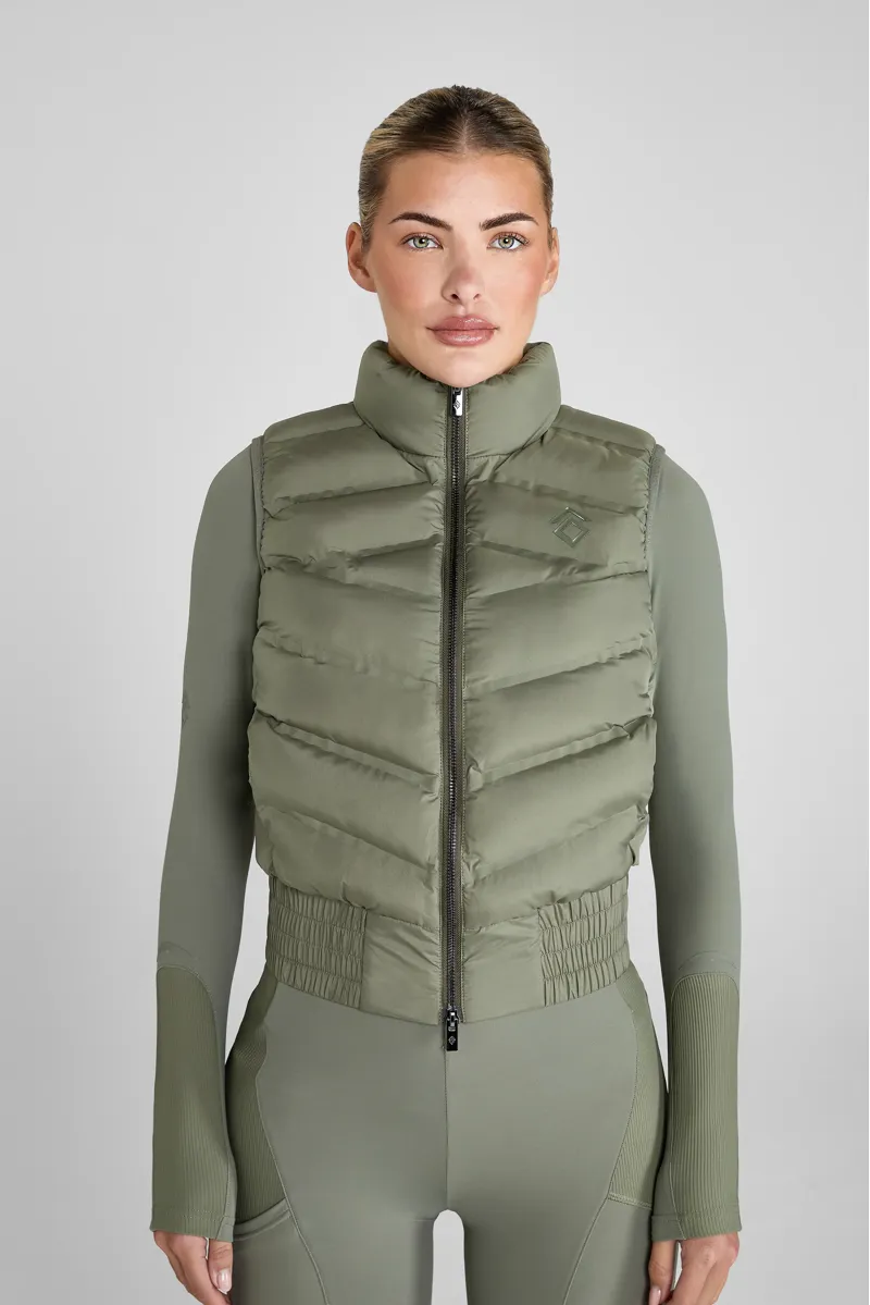 AZTEC DIAMOND LIGHTWEIGHT GILET - SAGE-5