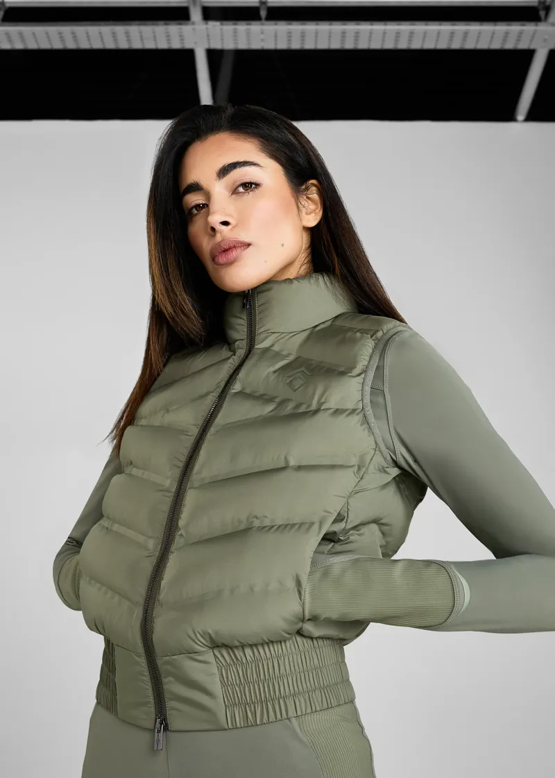 AZTEC DIAMOND LIGHTWEIGHT GILET - SAGE