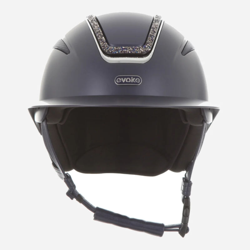Evoke Elara Wide Peak Navy/Navy Crystal Frame