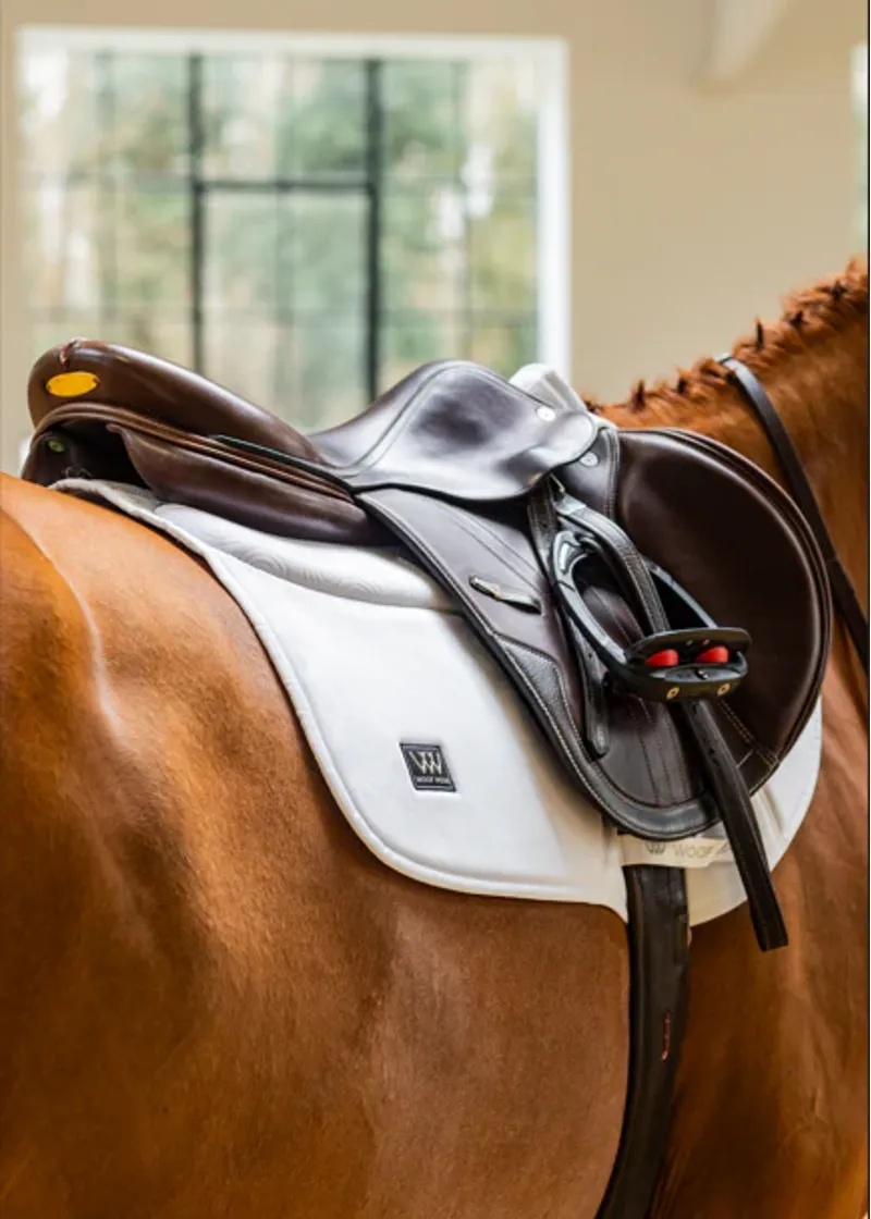 WoofWear Elite Comfort Plus Saddle Pad Close Contact - White Full-1