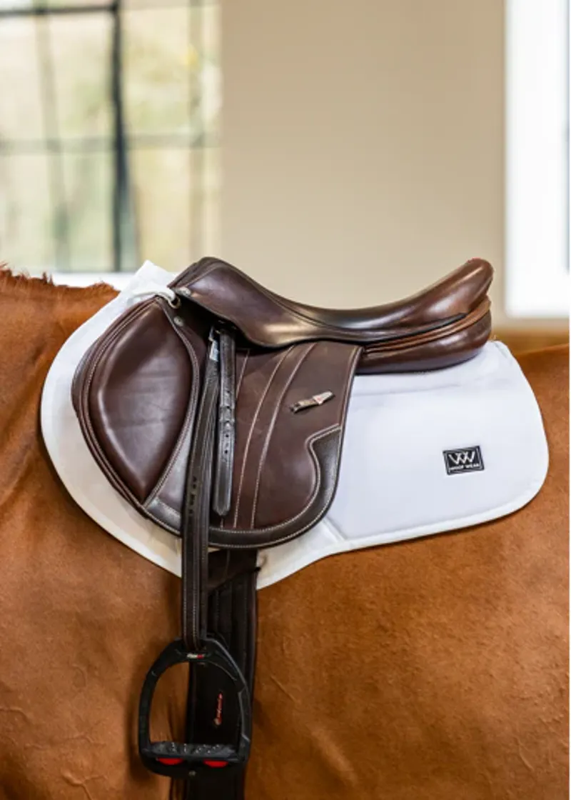 WoofWear Elite Comfort Plus Saddle Pad Close Contact - White Full