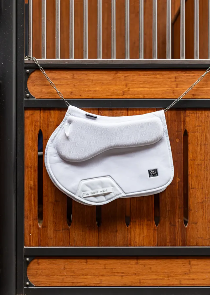 WoofWear Elite Comfort Plus Saddle Pad Close Contact - White Full-2