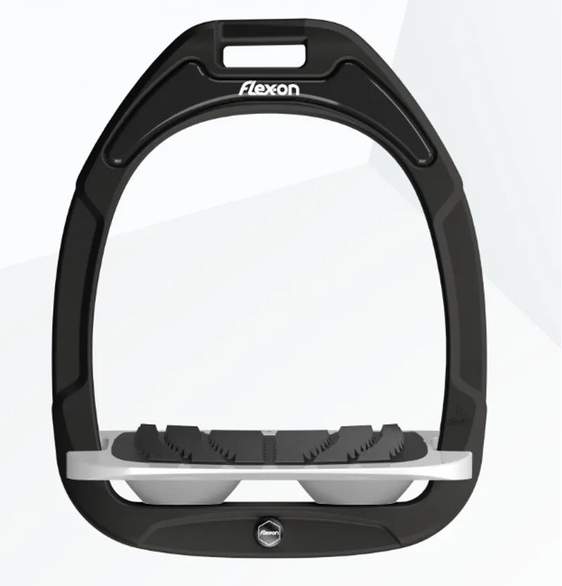 Flex-On Green Composite Ultra Grip Stirrup Irons - Black/Grey/Grey