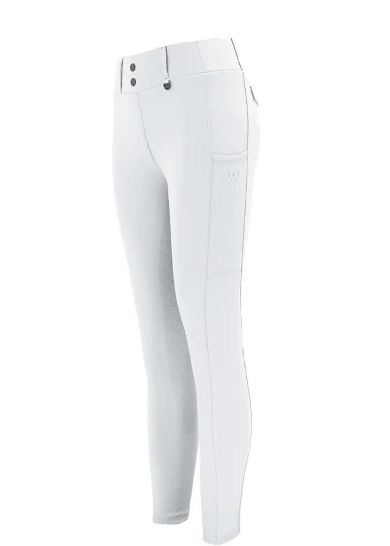 Woofwear Elite Competition Riding Tights -White-4