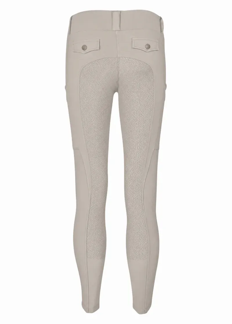 Woofwear Young Rider Elite Riding Tights - Stone-1