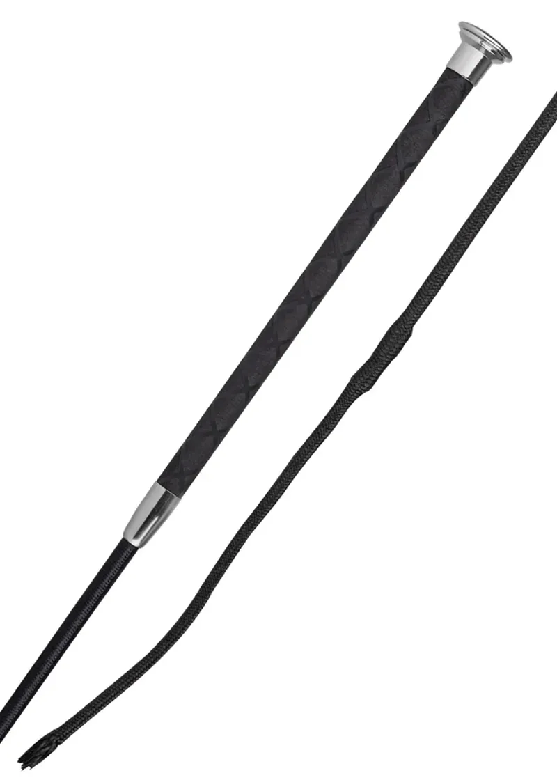 Woofwear Harmony Dressage Whip - Black/Silver 100cms-1