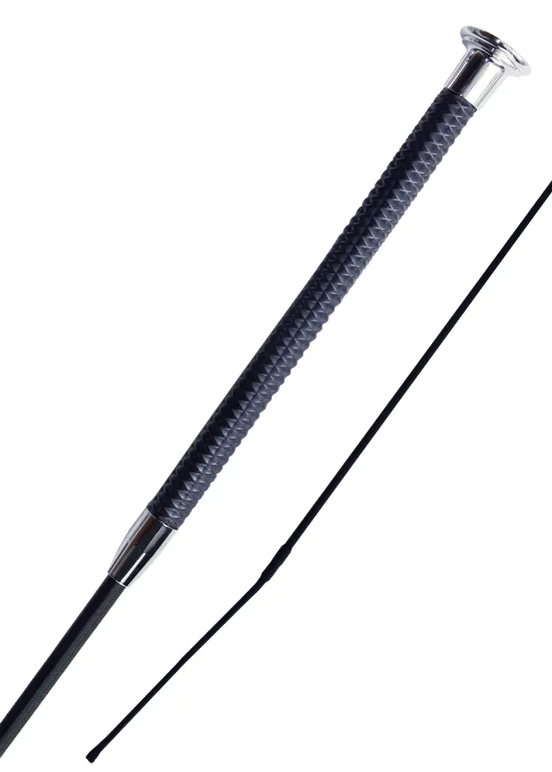 WoofWear Diamond Dressage Whip Navy/Silver 110-1