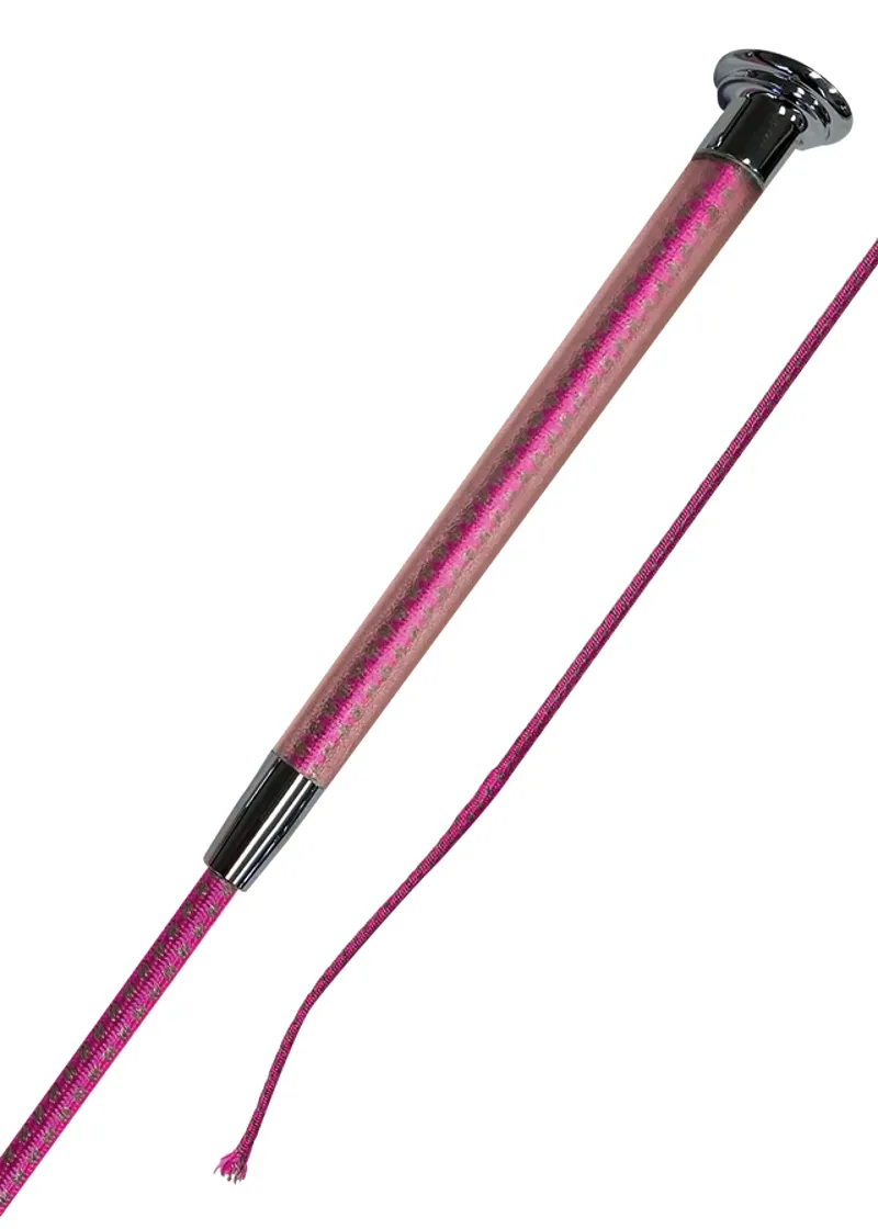 WoofWear Hi Vis Riding Whip 110cm - Pink